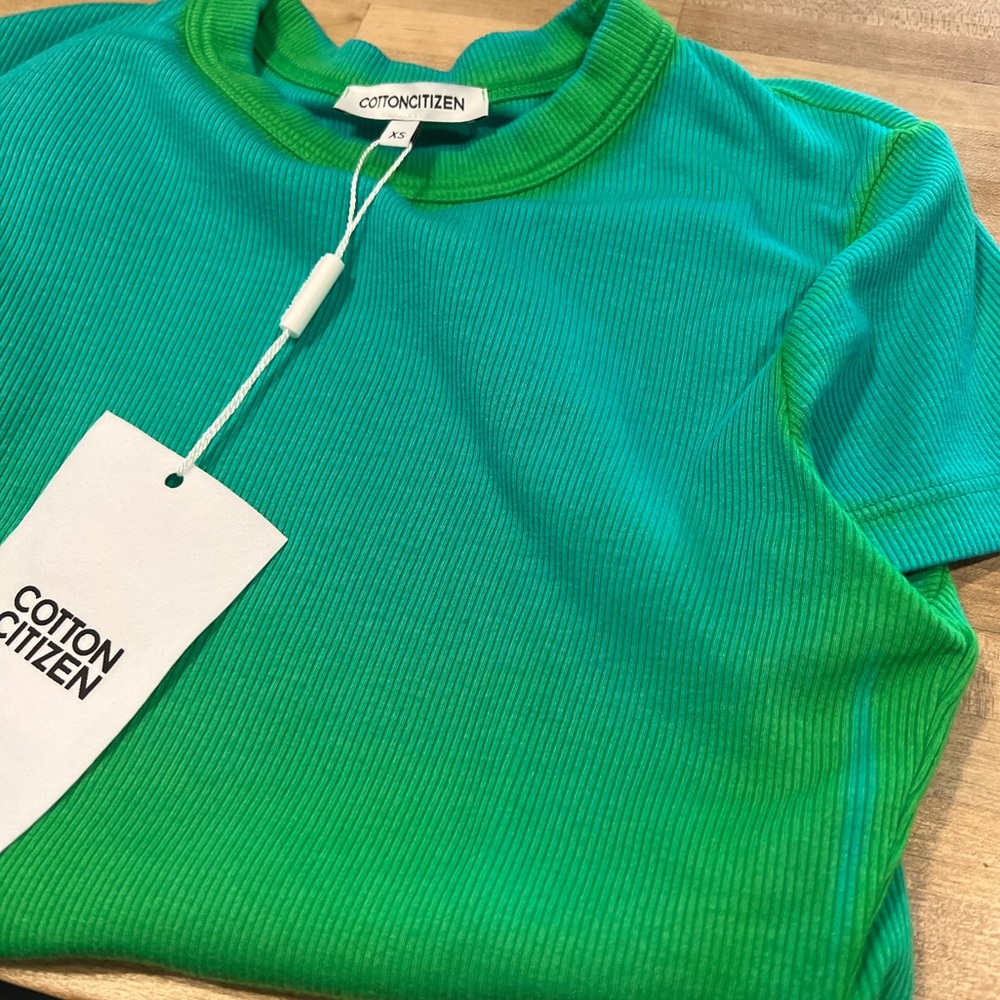 Cotton Citizens Verona Tee Lime Cast - XS
